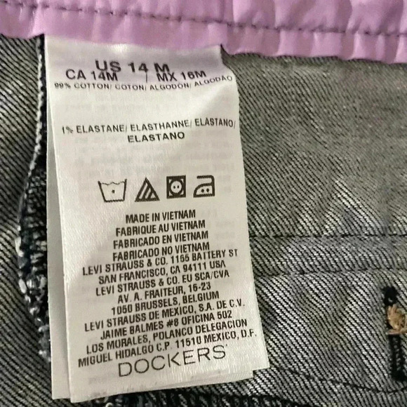 Womans Dockers blue denim Capri jeans - Picture 8 of 9